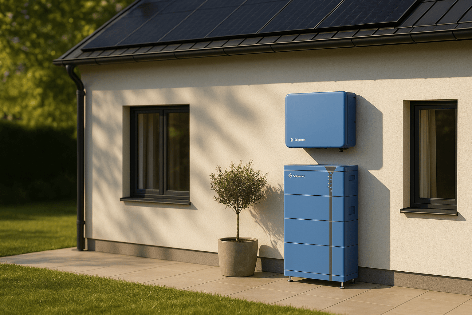 Solaranlage mit Speicher
